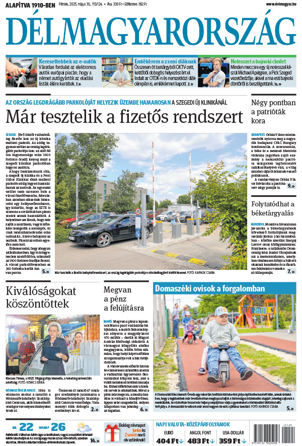 Lapszám: 2025.05.30. + MELLÉKLET