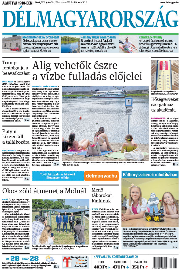 Lapszám: 2025.06.20. + MELLÉKLET
