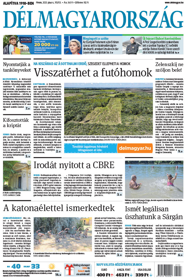 Lapszám: 2025.07.04. + MELLÉKLET