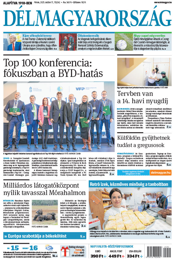 Lapszám: 2025.10.17. + MELLÉKLET