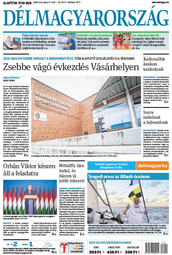 Lapszám: 2026. 01. 12.