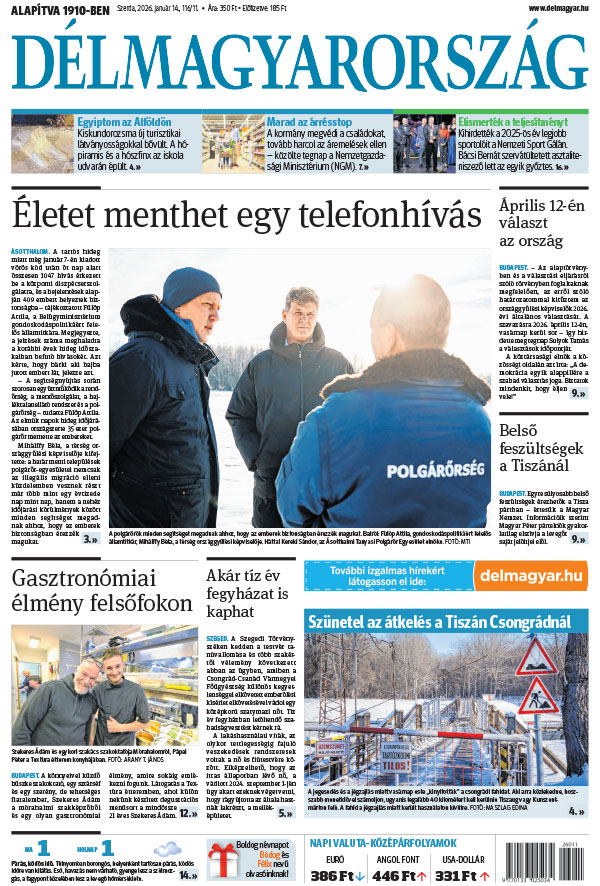 Lapszám: 2026. 01. 14.