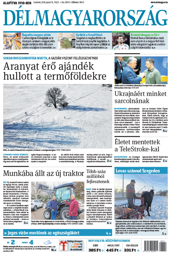 Lapszám: 2026. 01. 15.
