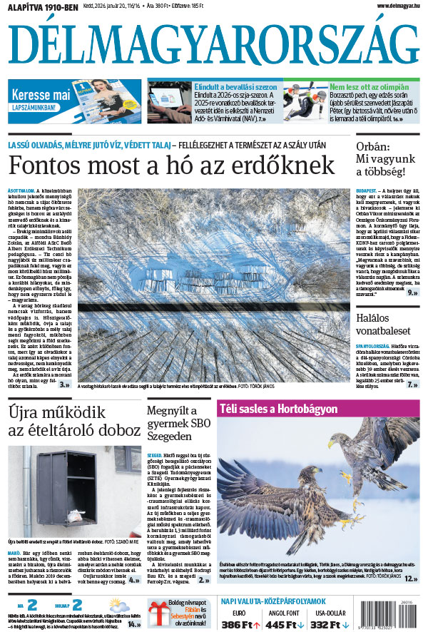 Lapszám: 2026. 01. 20.