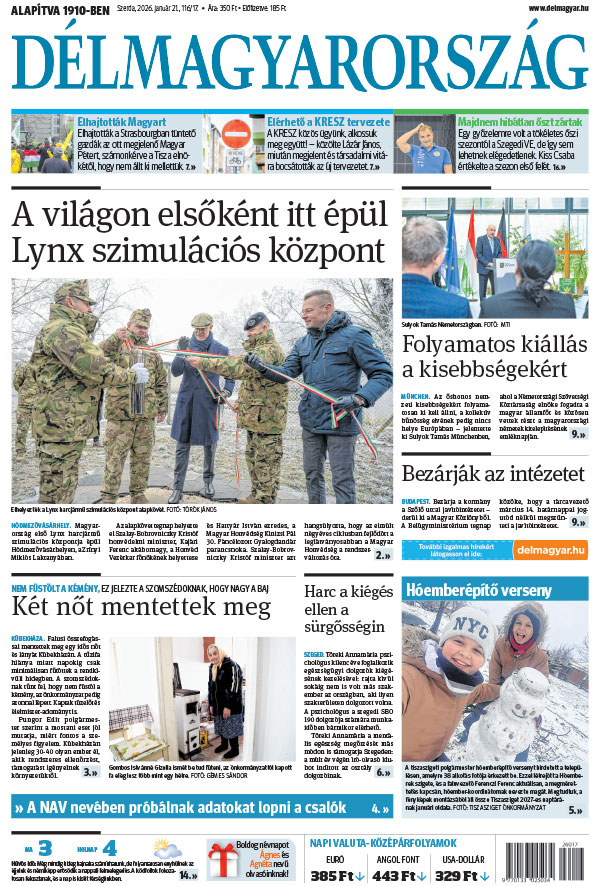 Lapszám: 2026. 01. 21.