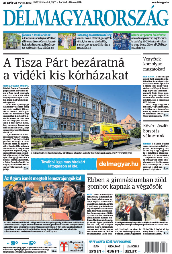 Lapszám: 2026. 02. 09.