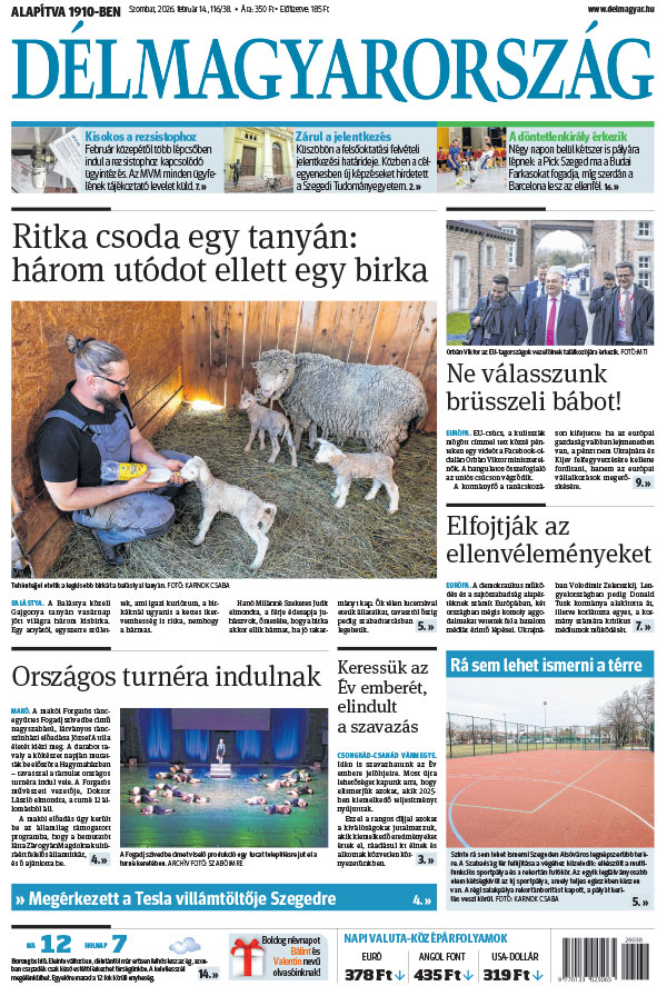 Lapszám: 2026. 02. 14.