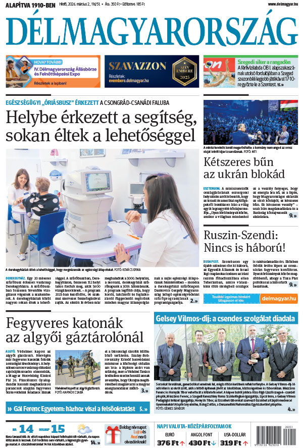 Lapszám: 2026. 03. 02.