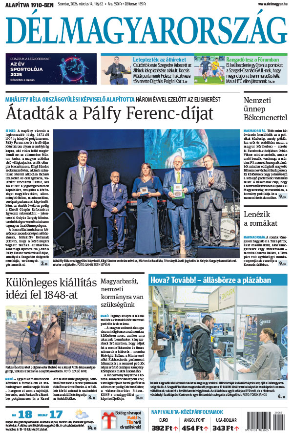 Lapszám: 2026. 03. 14.