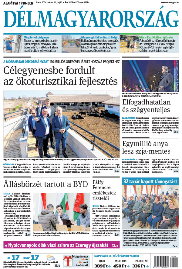 Lapszám: 2026. 03. 25.