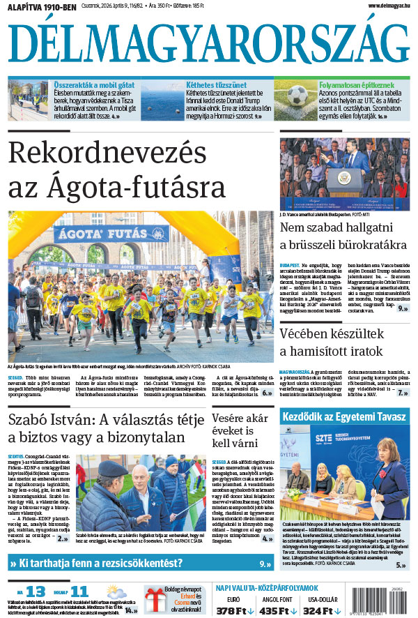 Lapszám: 2026. 04. 09.