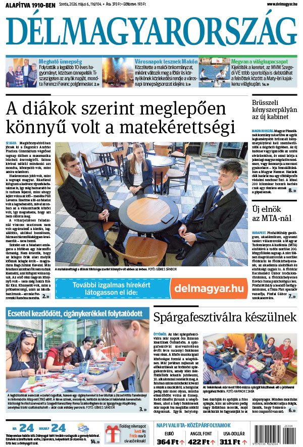 Lapszám: 2026. 05. 06.