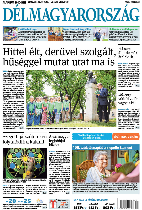Lapszám: 2026. 05. 09.