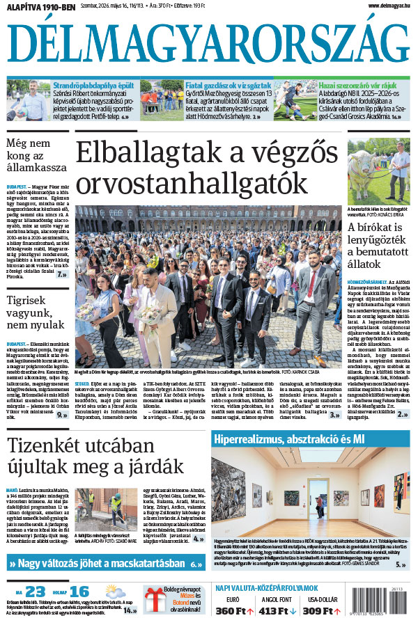 Lapszám: 2026. 05. 16.