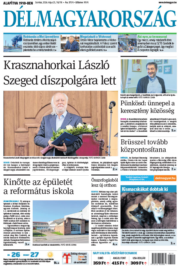 Lapszám: 2026. 05. 23.