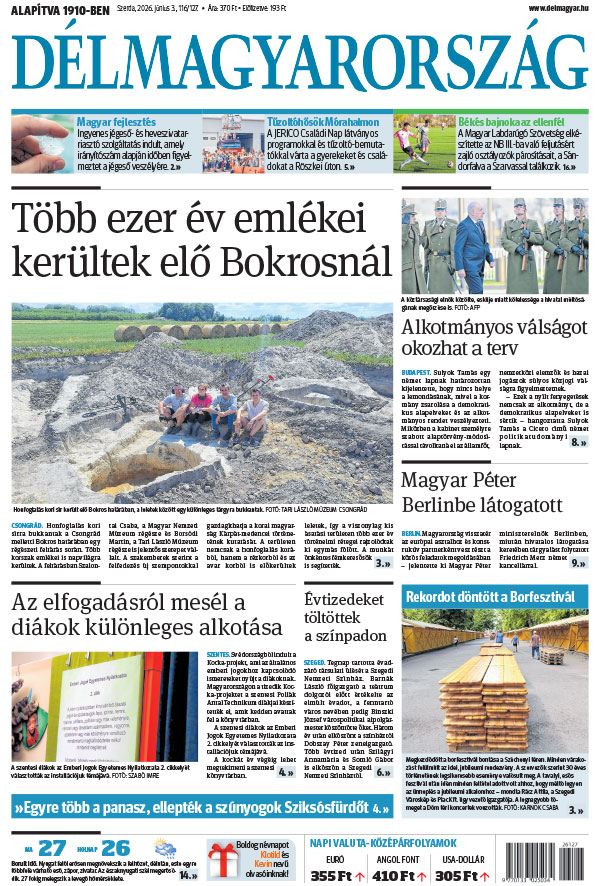 Lapszám: 2026. 06. 03.