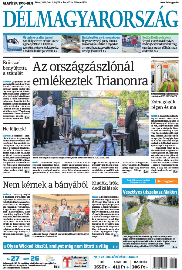 Lapszám: 2026. 06. 05. + MELLÉKLET
