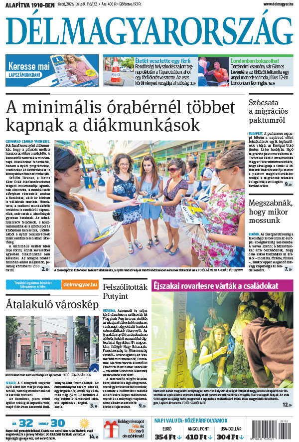 Lapszám: 2026. 06. 09.