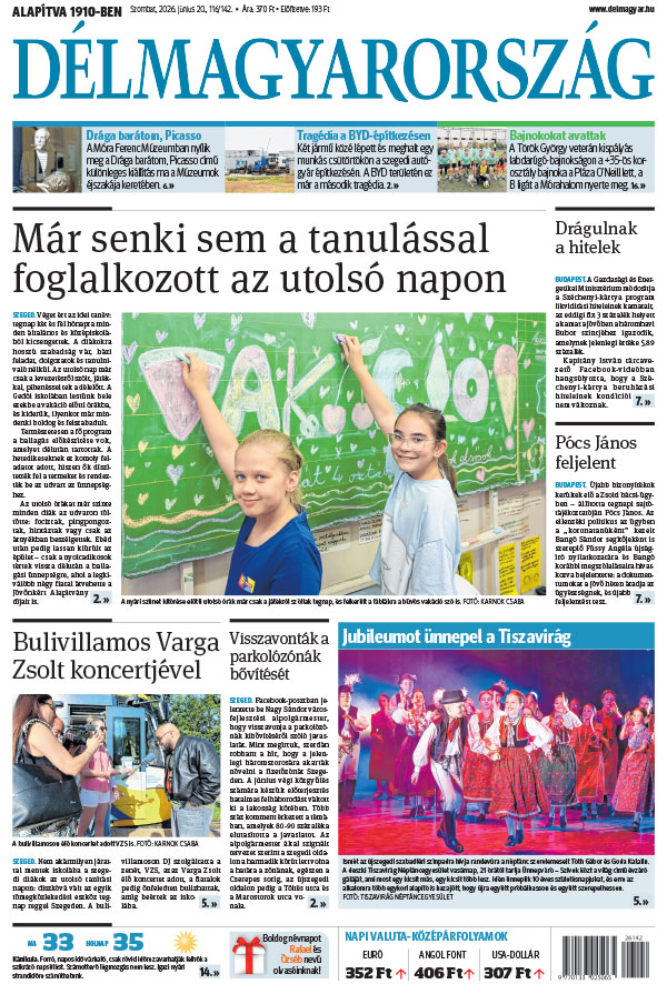 Lapszám: 2026. 06. 20.