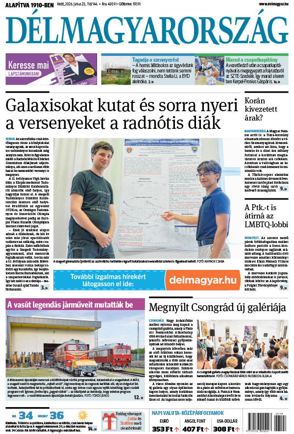 Lapszám: 2026. 06. 23.