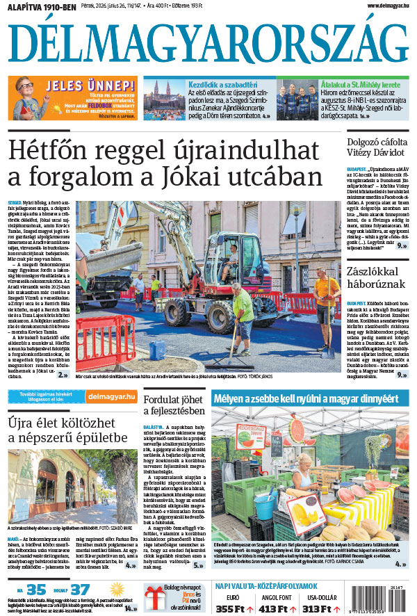 Lapszám: 2026. 06. 26. + MELLÉKLET