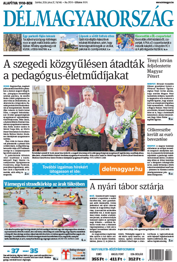 Lapszám: 2026. 06. 27.
