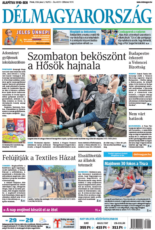 Lapszám: 2026. 07. 03.