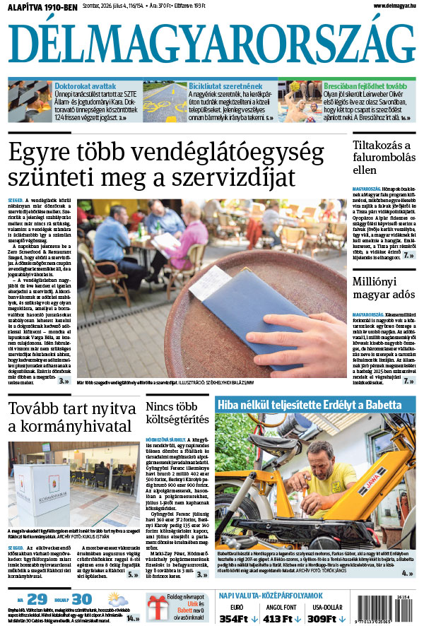 Lapszám: 2026. 07. 04.