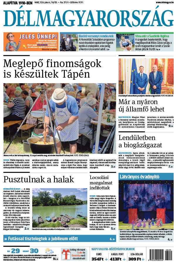 Lapszám: 2026. 07. 06.