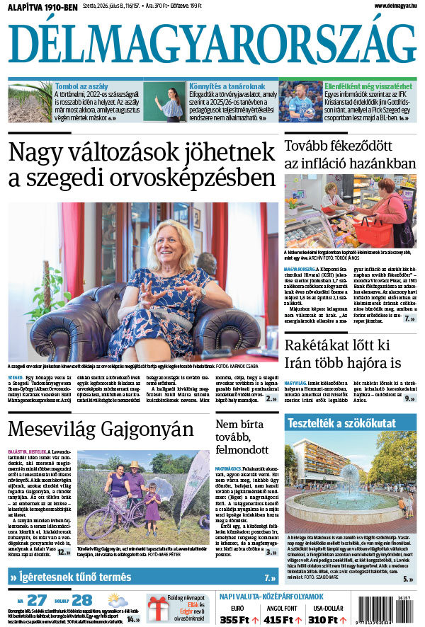 Lapszám: 2026. 07. 08.