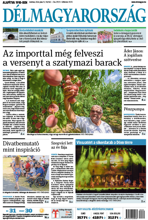 Lapszám: 2026. 07. 11.