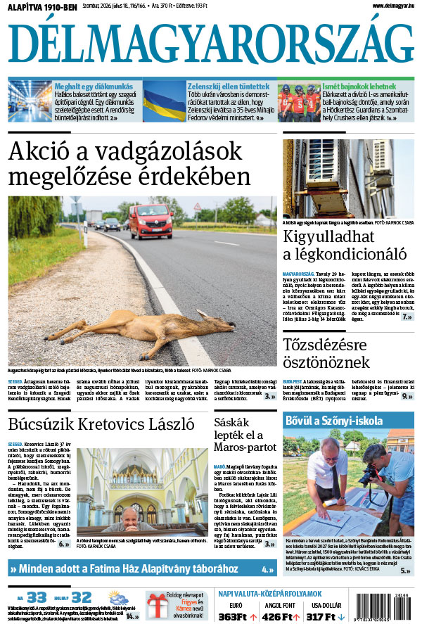 Lapszám: 2026. 07. 18.