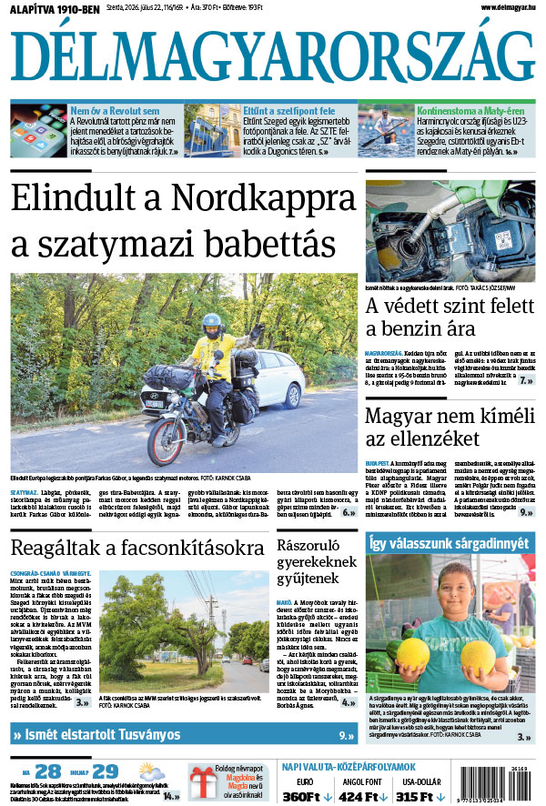 Lapszám: 2026. 07. 22.
